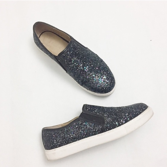 glitter slide on shoes